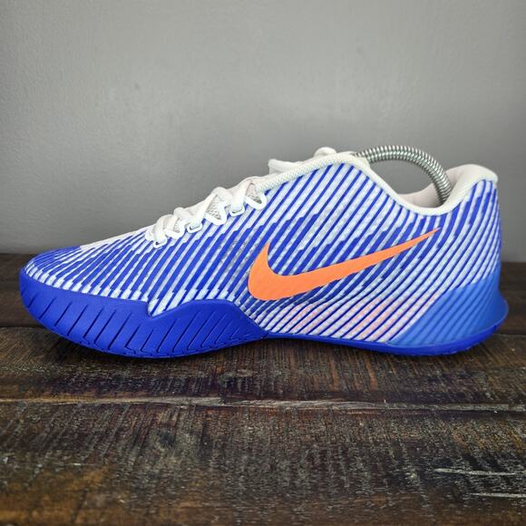 NEW Nike Zoom Vapor 11 HC Mens Size 9 Tennis Shoes Court DR6966 105 Blue White - Picture 6 of 12